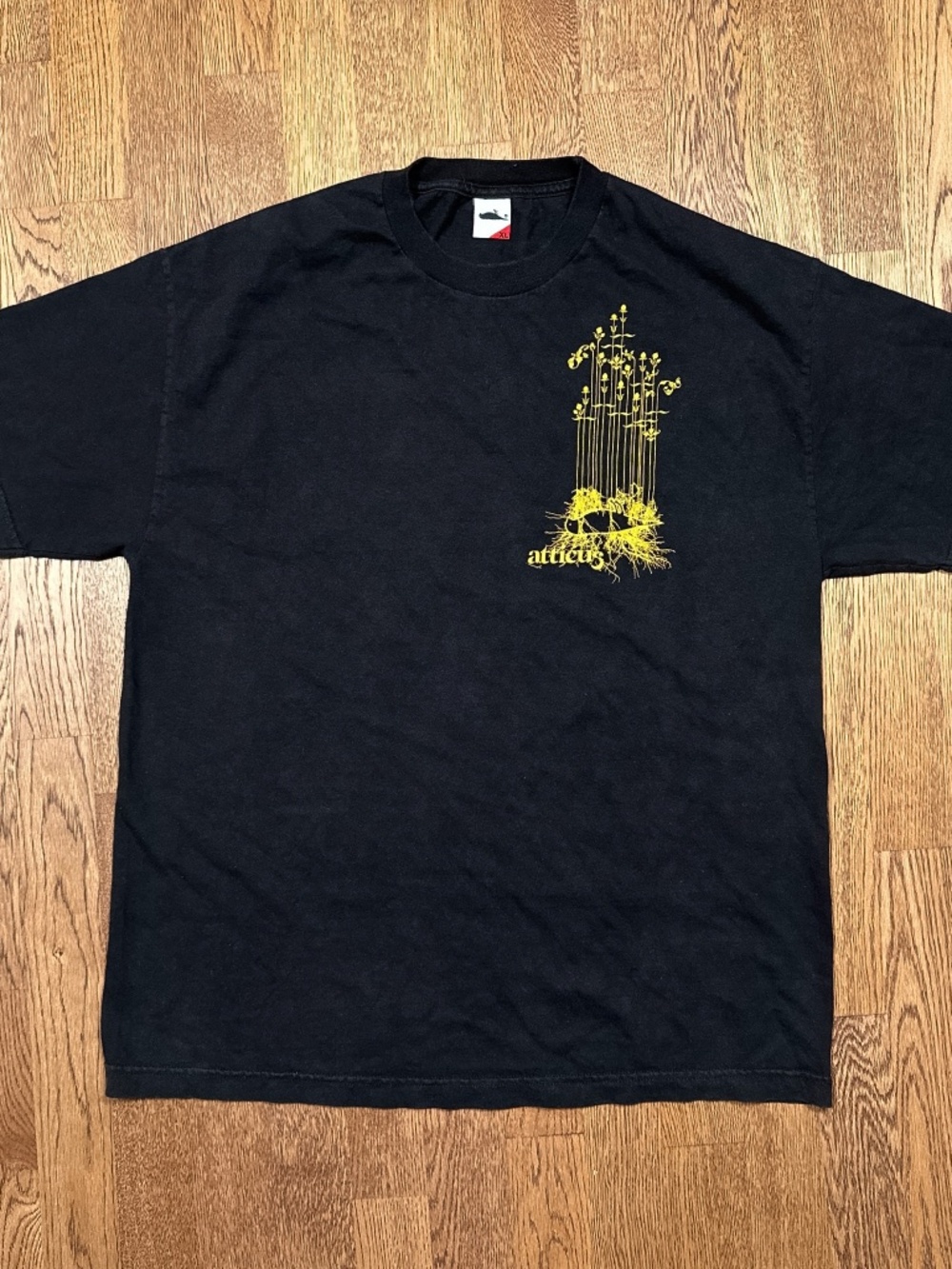 Vintage Y2K Atticus Clothing Blink 182 Bird Logo Emo Black T Shirt Mens XL